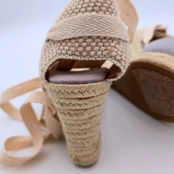 Soludos Espadrille Wedge Ankle Tie Up Sandals Shoes Women's - Picture 2 of 11